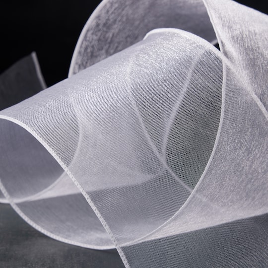 4" x 10yd. Sheer Wired Ribbon by Celebrate It® Specialty